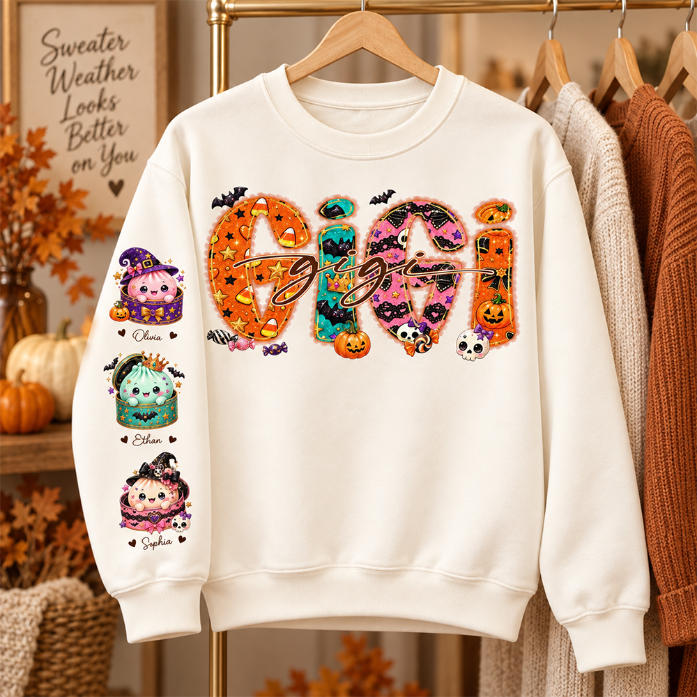 Custom Gigi Mimi Nana Mama Little Dumpling Shirt, Trendy Halloween Sweatshirt L0411 Hv01
