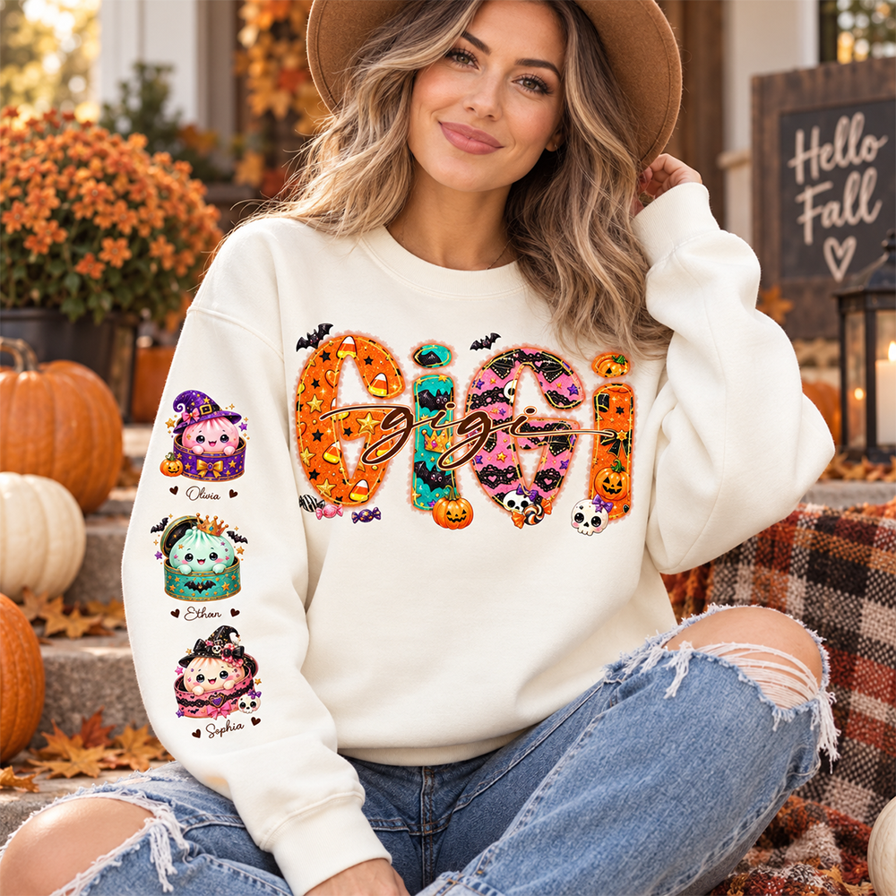 Custom Gigi Mimi Nana Mama Little Dumpling Shirt, Trendy Halloween Sweatshirt L0411 Hv01