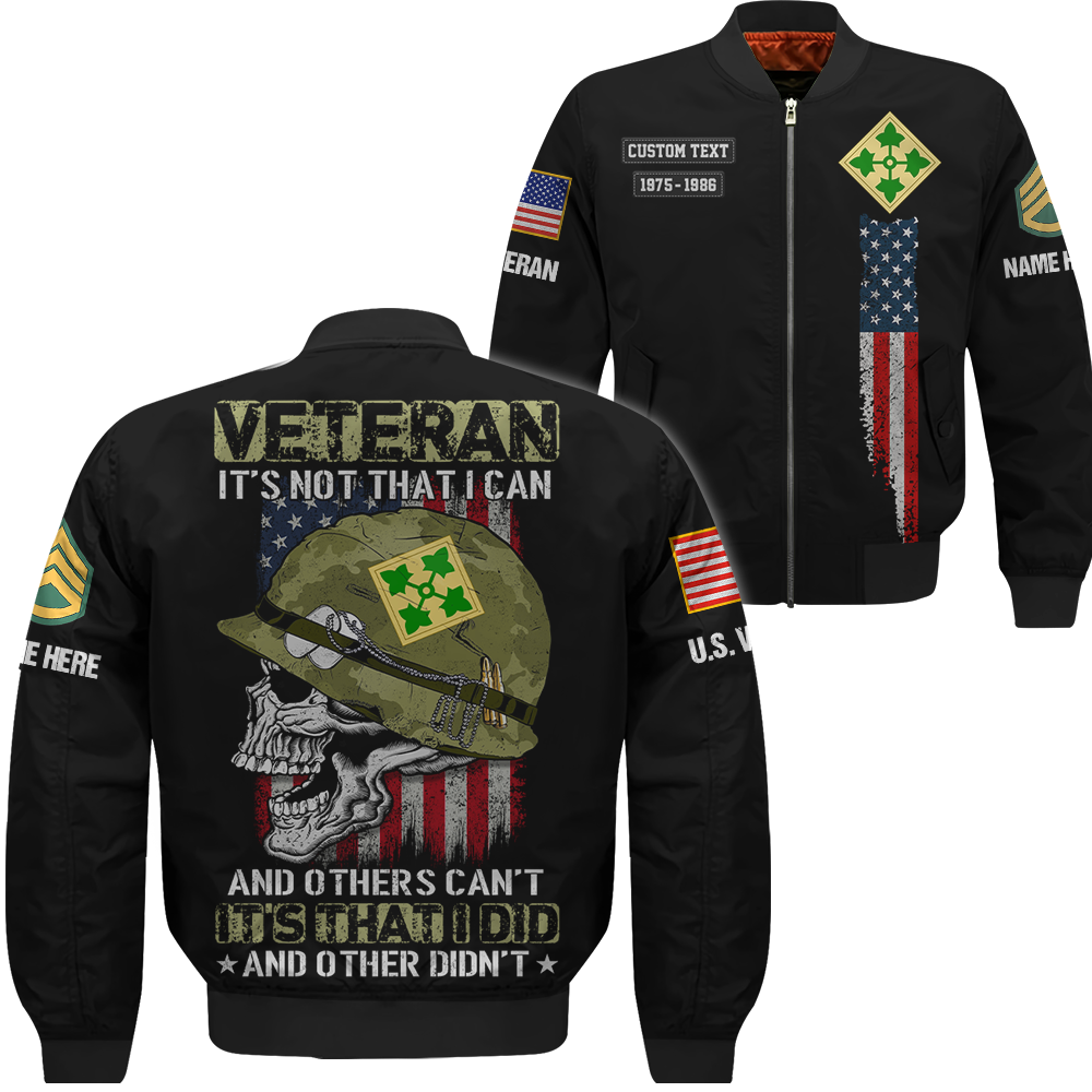 Veteran It's Not That I Can And Others Can't It's That I Did And Other Didn't Personalized All Over Print Shirt Gift For Veteran K1702