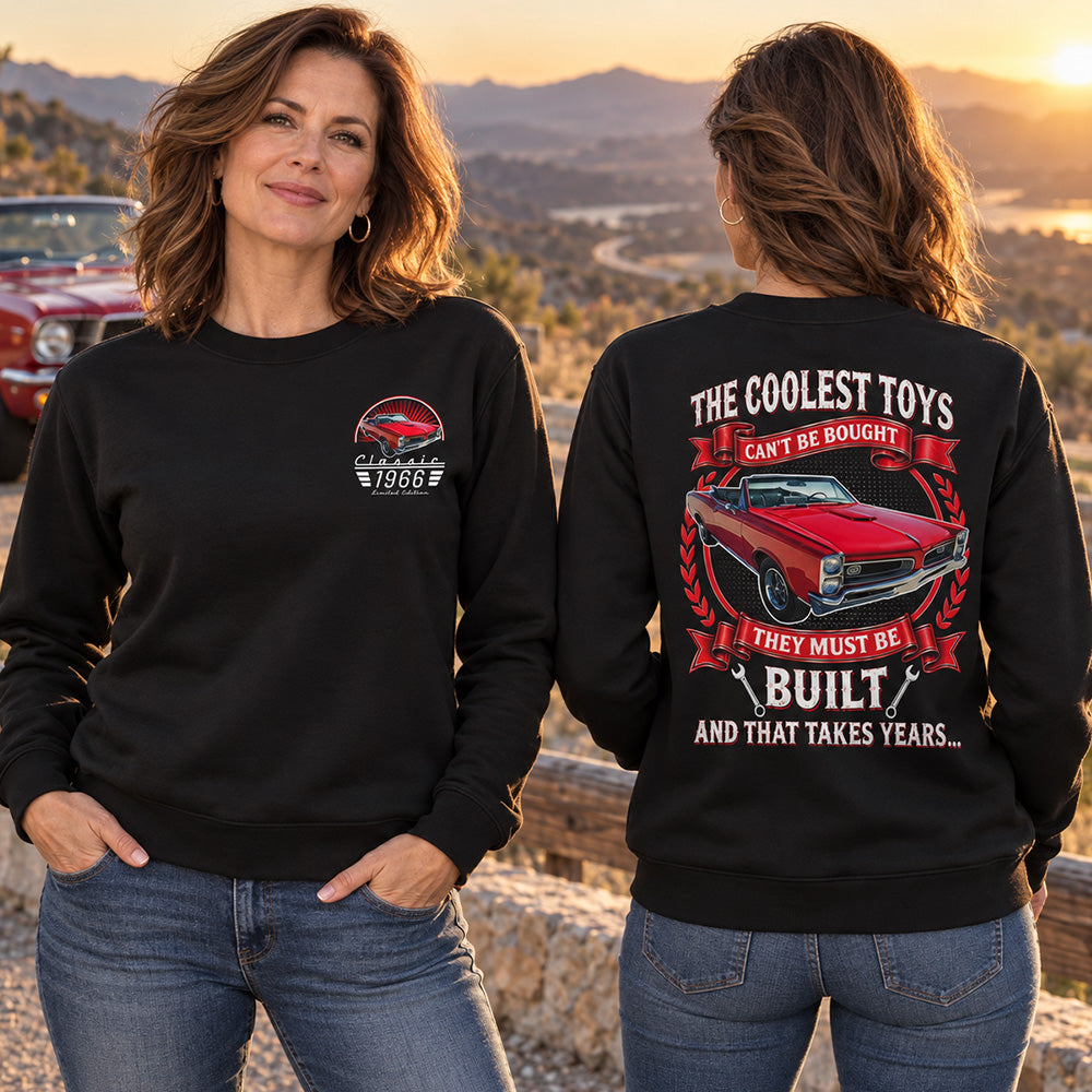 Custom Shirt The Coolest Toys Can't Be Bought They Must Be Built And That Takes Years Custom Photo Classic Car  Year & Name Shirt K1702 MT2