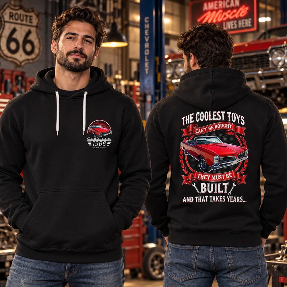 Custom Shirt The Coolest Toys Can't Be Bought They Must Be Built And That Takes Years Custom Photo Classic Car  Year & Name Shirt K1702 MT2