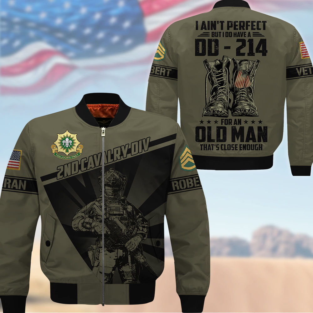 Personalized All Over Print Shirt I Ain't Perfect But I Do Have A DD-214 For An Old Man Gift For Veteran K1702 Trhn