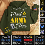 Proud Army Mom Personalized Shirt For Military Mom Dad Family Member K1702 Trhn