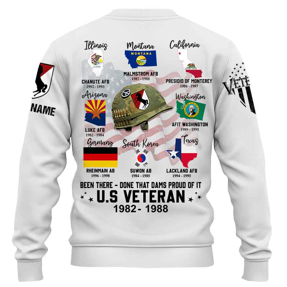 Veteran Custom Shirt Been There - Done That and Damn Proud Of It Personalized Gift K1702
