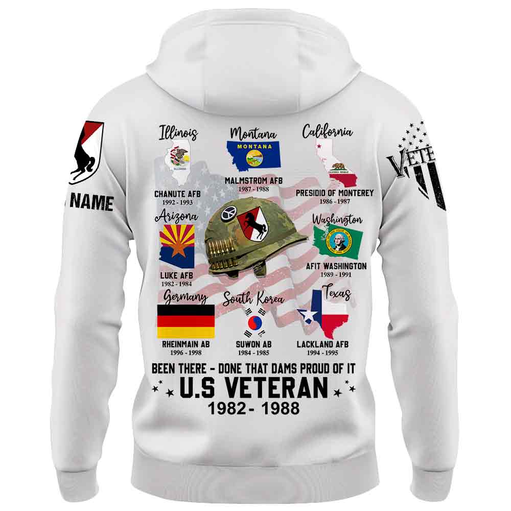 Veteran Custom Shirt Been There - Done That and Damn Proud Of It Personalized Gift K1702