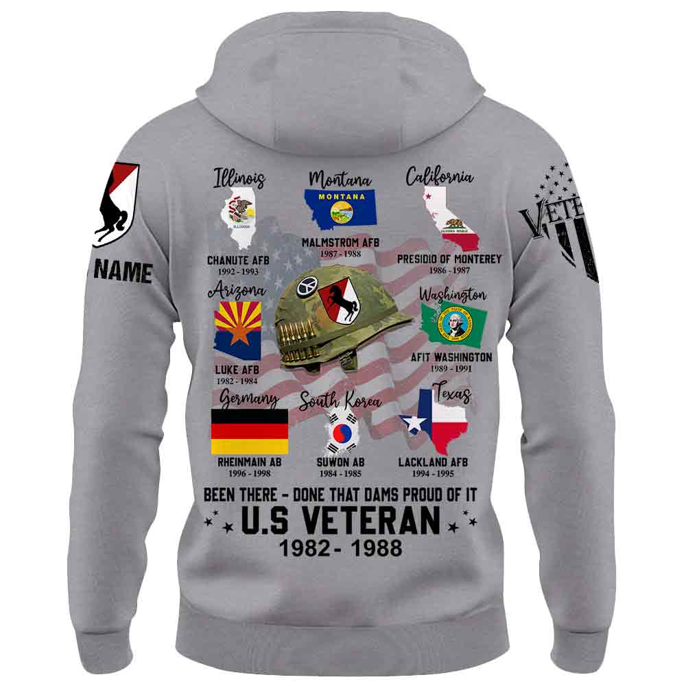 Veteran Custom Shirt Been There - Done That and Damn Proud Of It Personalized Gift K1702