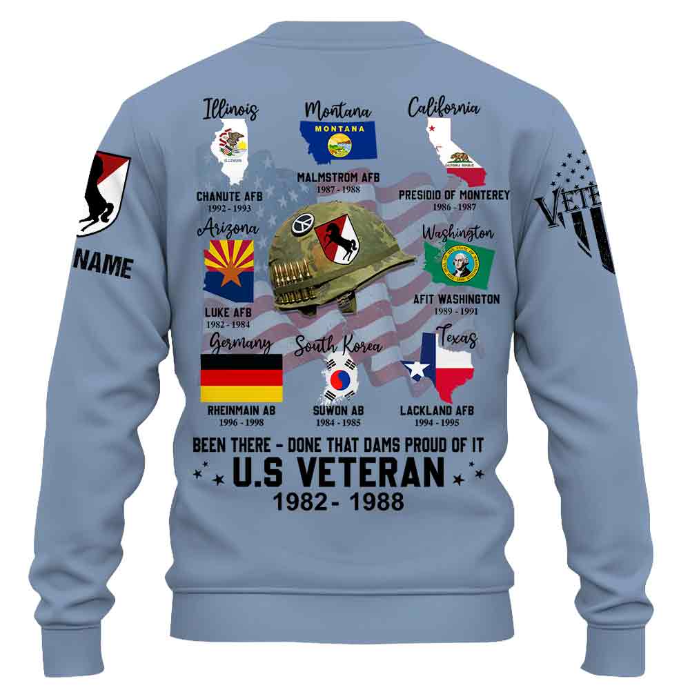 Veteran Custom Shirt Been There - Done That and Damn Proud Of It Personalized Gift K1702