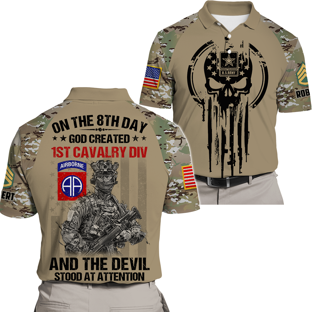 Personalized All Over Print Shirt And On The 8th Day God Created Soldier Veteran Gift For Military K1702