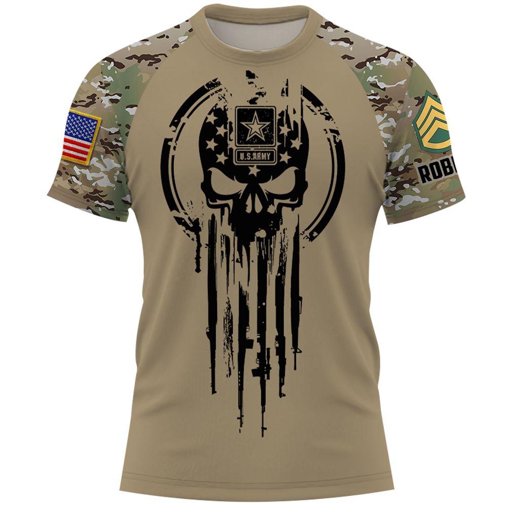 Personalized All Over Print Shirt And On The 8th Day God Created Soldier Veteran Gift For Military K1702