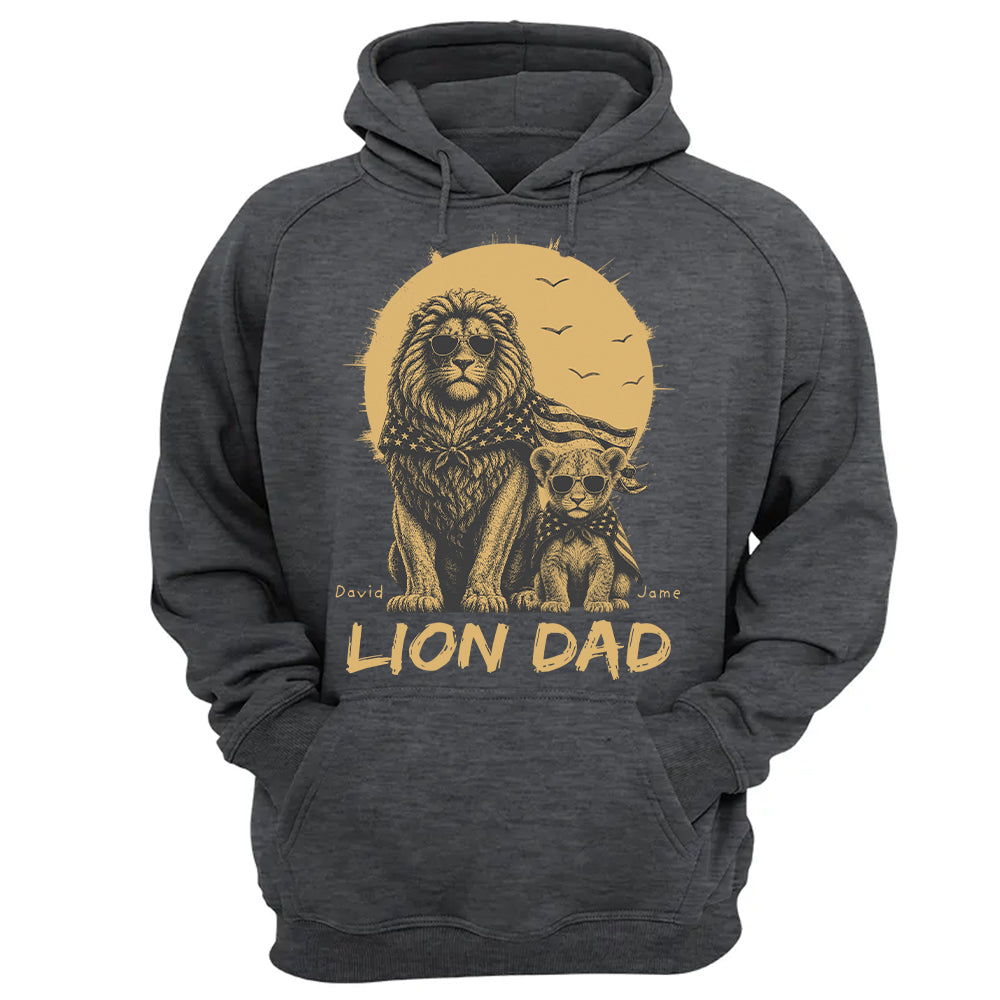 Custom Lion Dad The Man The Myth The Legend Shirt, Gift For Dad L0411 Hv01