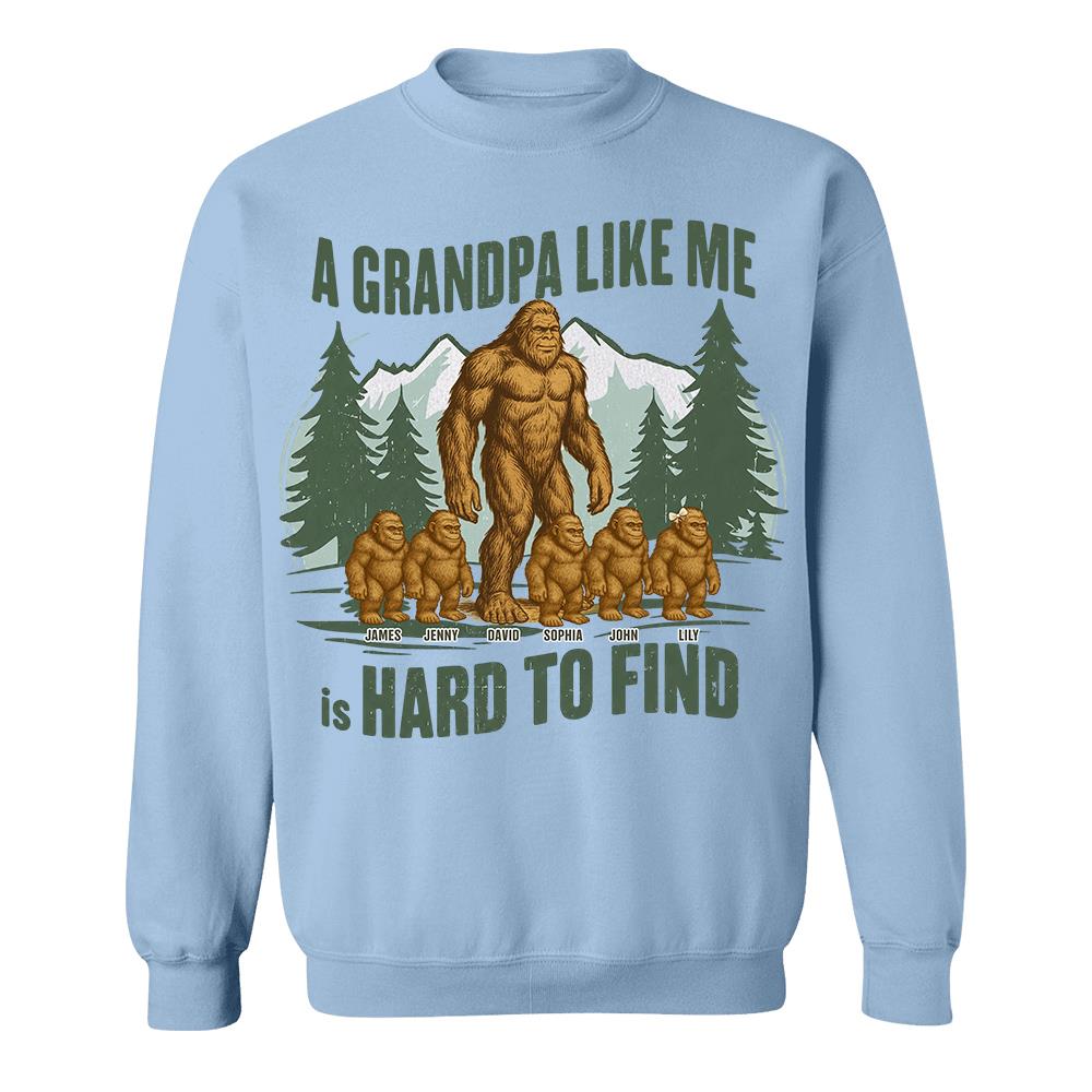 Retro Funny Bigfoot Dad Shirt, Funny A Dad Like Me Is Hard To Find T-Shirt, Popular Fathers Day Shirt, Fathers Day Gift, Cool Dad Gift Hv01