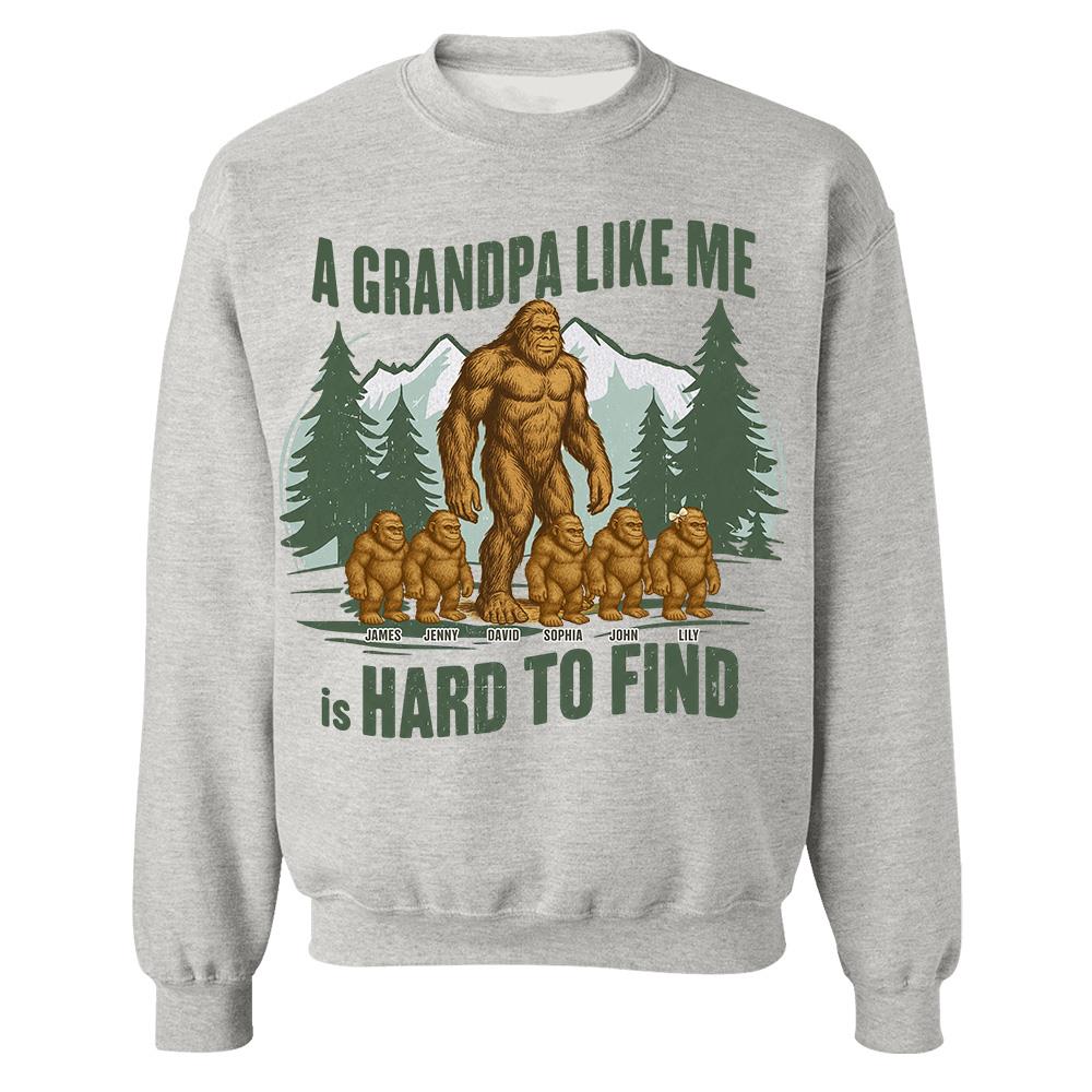 Retro Funny Bigfoot Dad Shirt, Funny A Dad Like Me Is Hard To Find T-Shirt, Popular Fathers Day Shirt, Fathers Day Gift, Cool Dad Gift Hv01