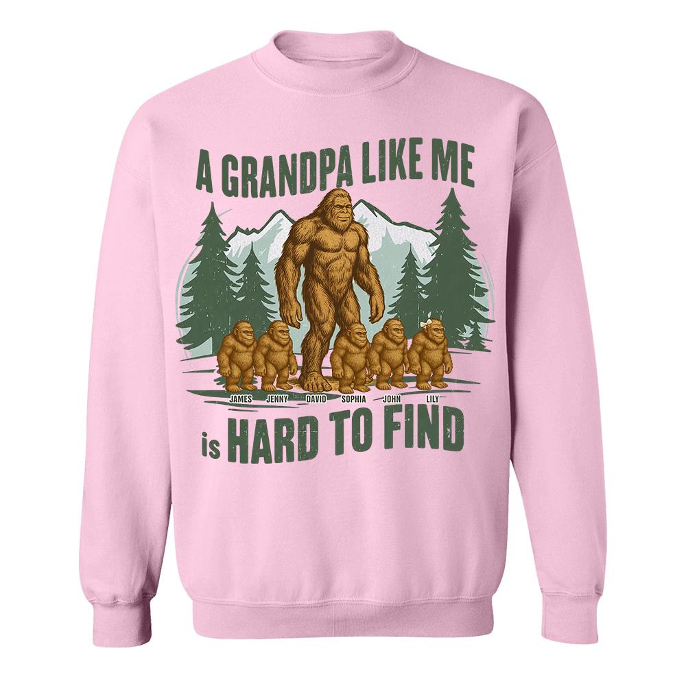 Retro Funny Bigfoot Dad Shirt, Funny A Dad Like Me Is Hard To Find T-Shirt, Popular Fathers Day Shirt, Fathers Day Gift, Cool Dad Gift Hv01