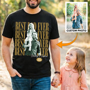 Custom Fathers Day Shirt With Kids Photo, Best Dad Ever , Father's Day L0411 VH01