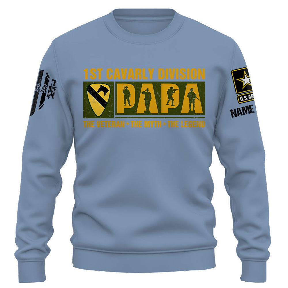 Veteran Shirt Custom Military Unit Papa Veteran Gift For Father's Day K1702