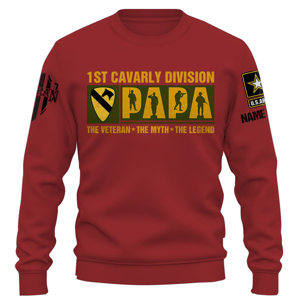 Veteran Shirt Custom Military Unit Papa Veteran Gift For Father's Day K1702