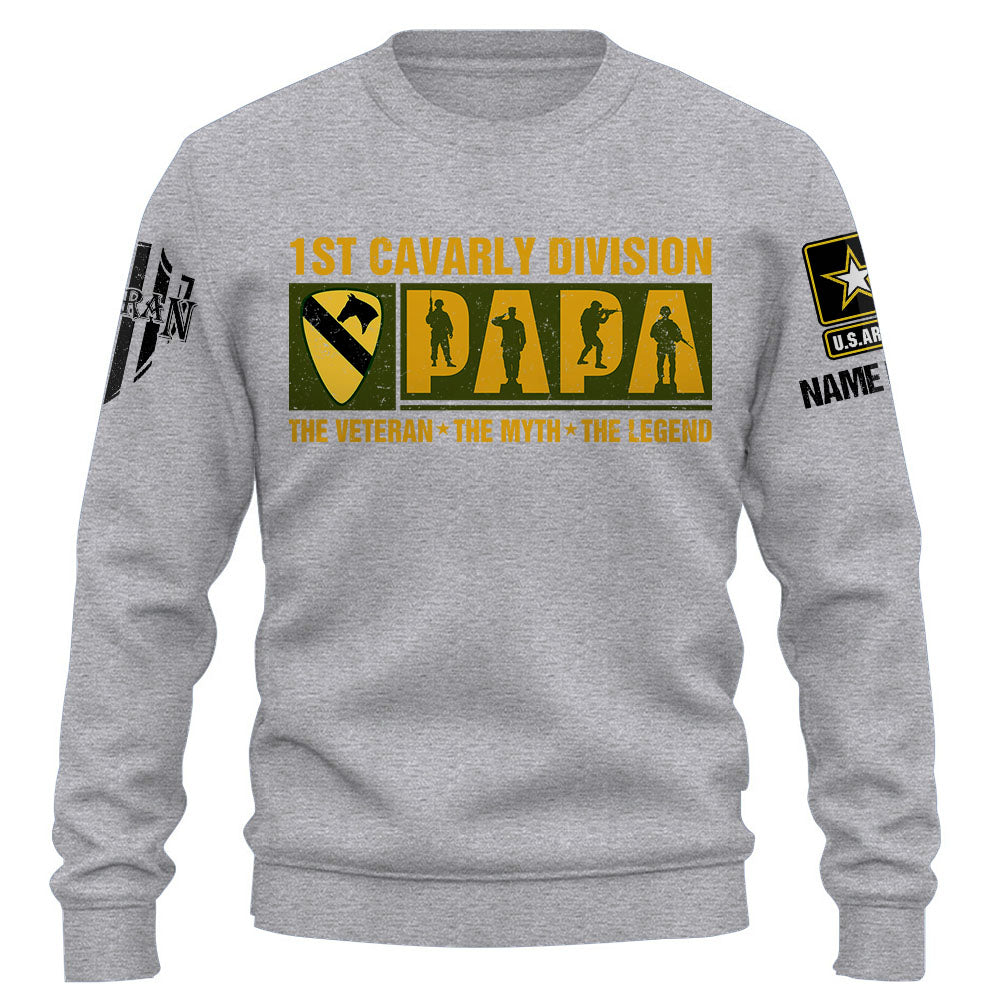 Veteran Shirt Custom Military Unit Papa Veteran Gift For Father's Day K1702