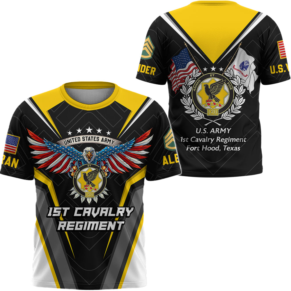 Custom All Over Print Shirt Veteran Military Unit Patches Available All Military Branch Gift For Veterans K1702 Trhn