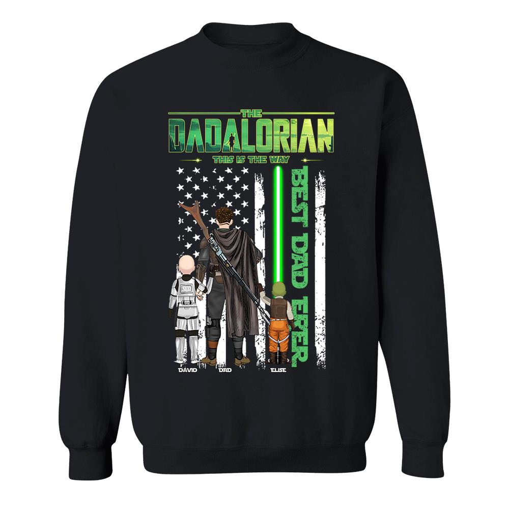 The Dadalorian This Is The Way Shirt Personalized Gift For Dad, Father's Day L0411 Nh00