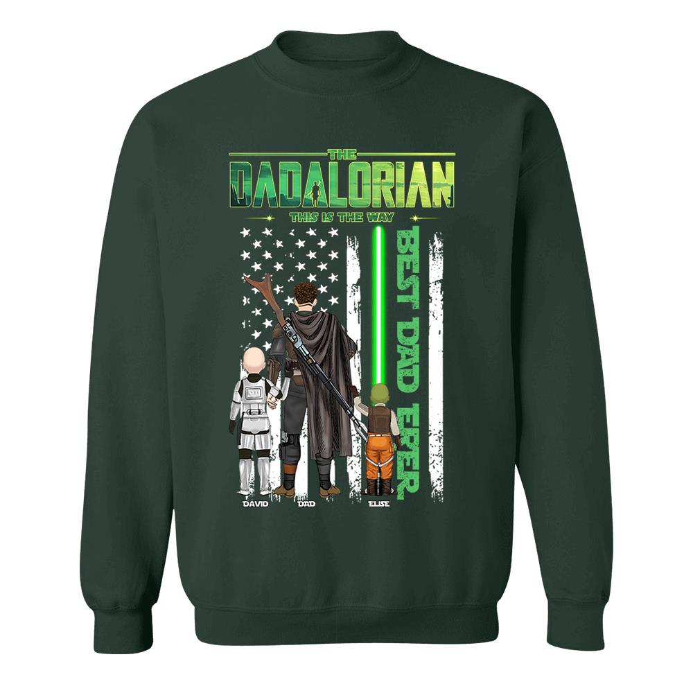 The Dadalorian This Is The Way Shirt Personalized Gift For Dad, Father's Day L0411 Nh00