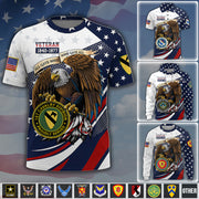 Custom Shirt Veteran US Military Custom Branch Logo Division Personalized Gift For Veteran K1702 MT2
