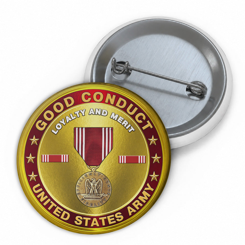 Custom Veteran Pin Buttons Custom Medals Ribbons Gift For Veterans Dad Grandpa K1702 MT2
