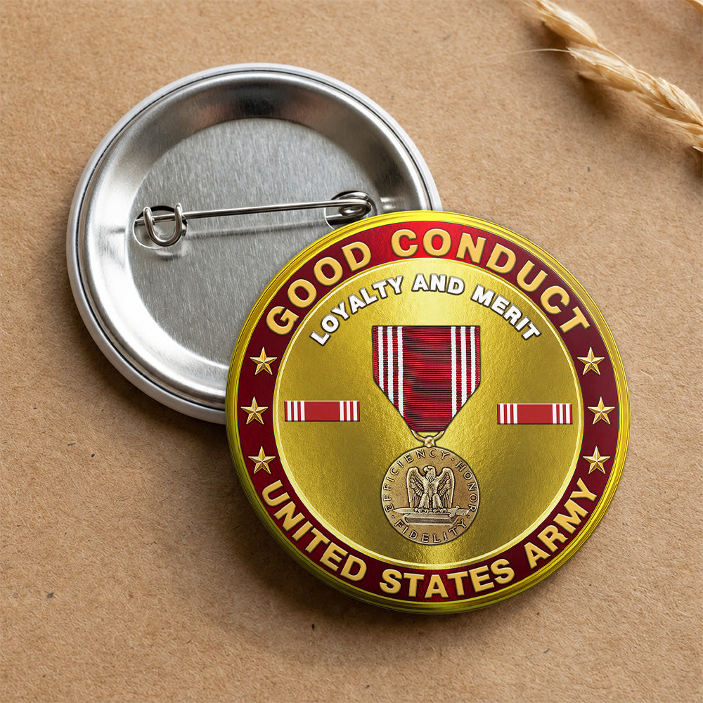 Custom Veteran Pin Buttons Custom Medals Ribbons Gift For Veterans Dad Grandpa K1702 MT2