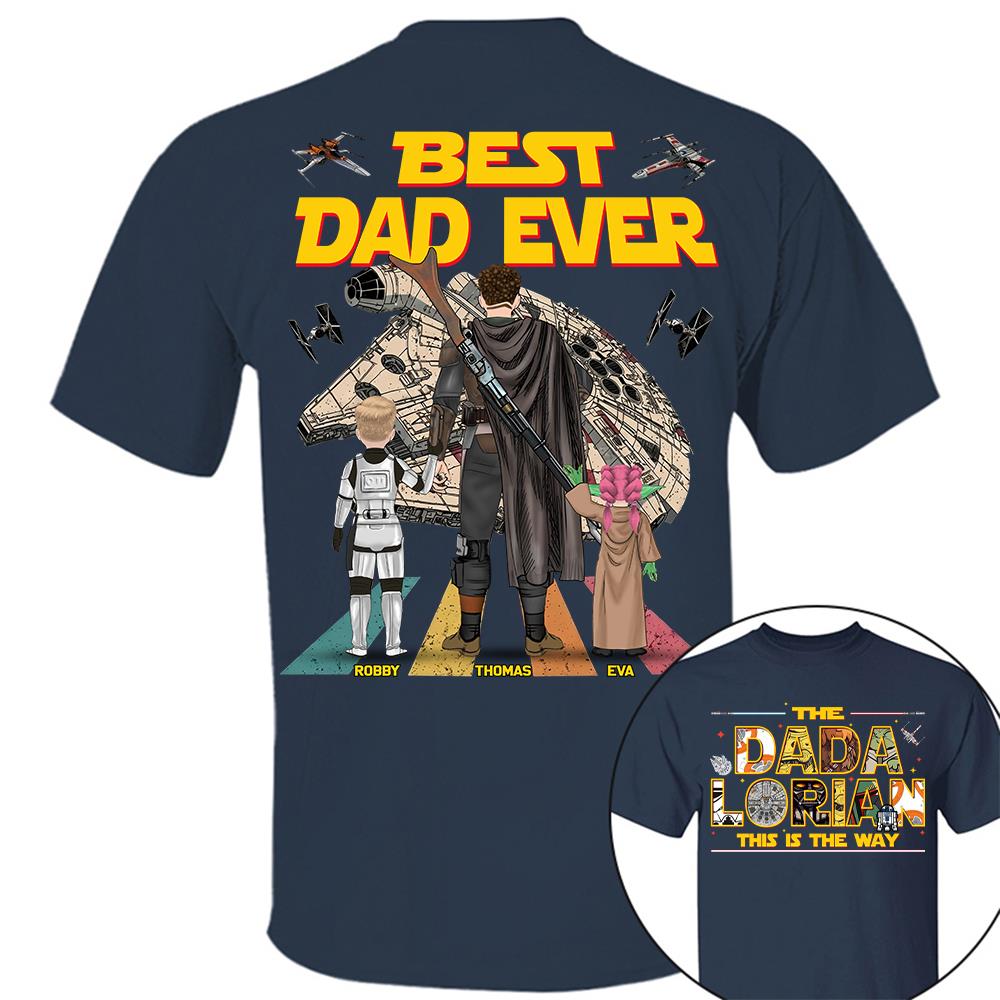 The Dadalorian This Is The Way Personalized Shirt Gift For Dad For Father's Day T1807 Hv01