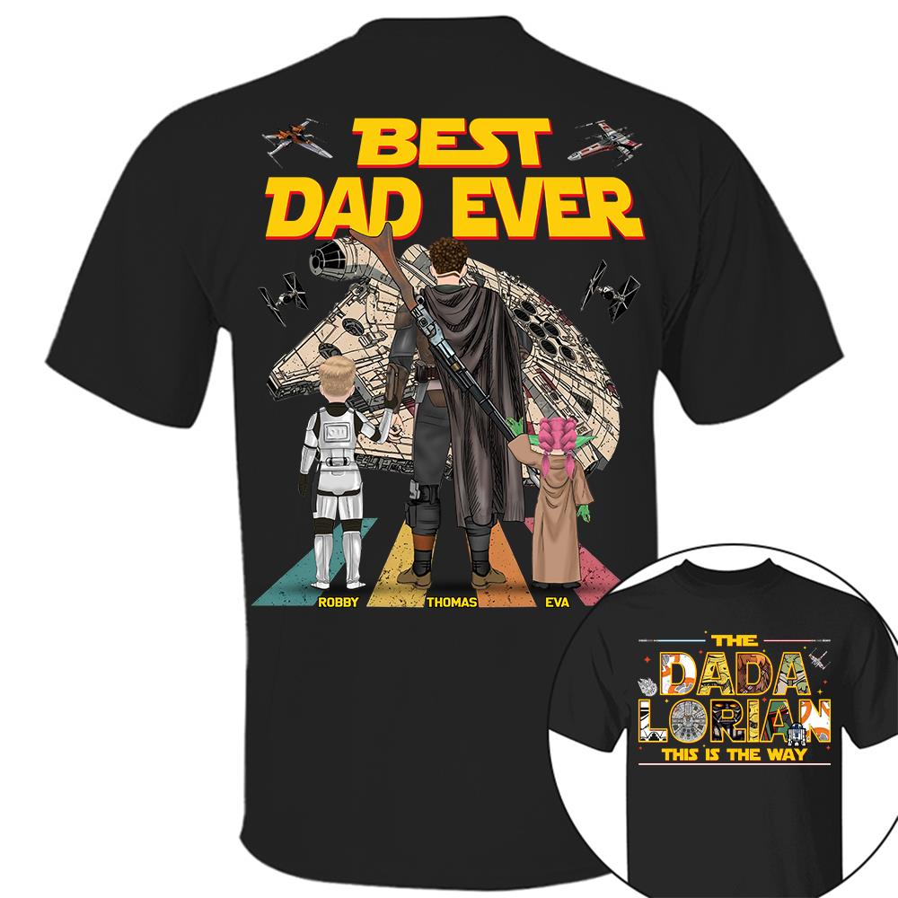 The Dadalorian This Is The Way Personalized Shirt Gift For Dad For Father's Day T1807 Hv01