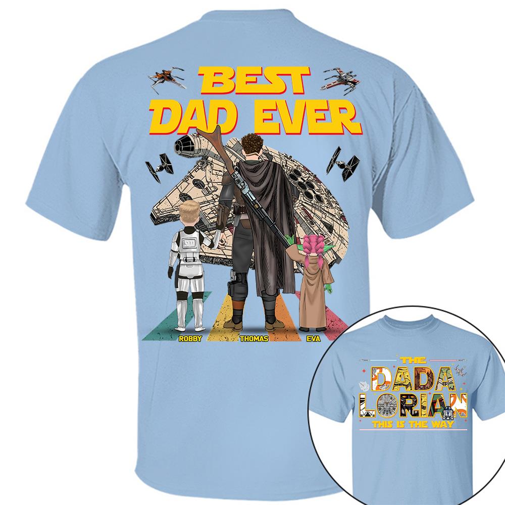 The Dadalorian This Is The Way Personalized Shirt Gift For Dad For Father's Day T1807 Hv01