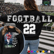 Football Mama - Personalized Shirt For Football Lover - Custom Photo Football Player NA04 VH01