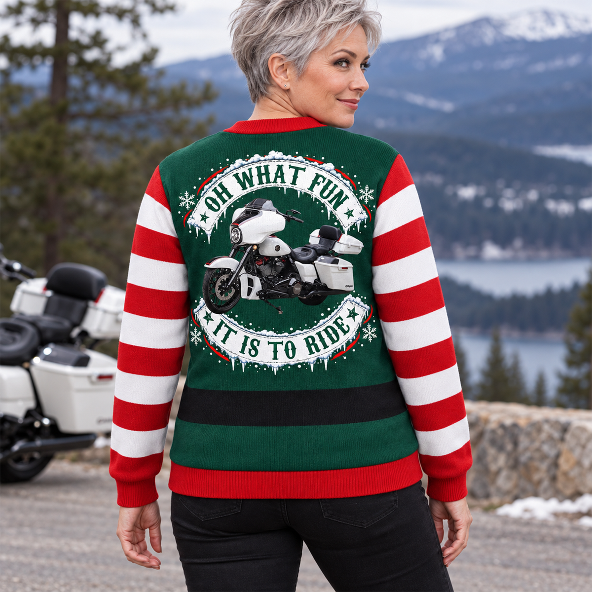 Oh What Fun It Is To Ride - Funny Biker All Over Print Shirts - Matching Biker Couple 3D Shirts - Gift For Motorcycle Lover A2110 Hv01 TL06