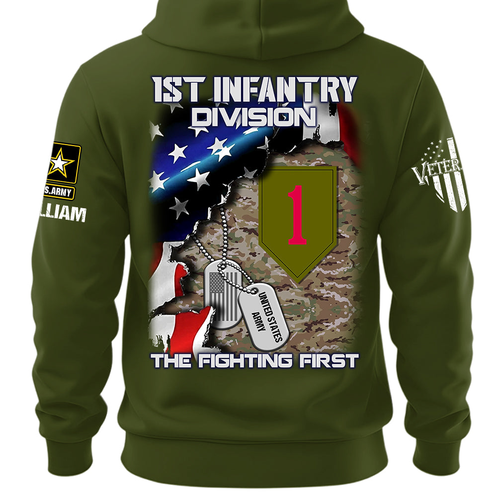 Personalized Unit Patch Shirt Custom Shirt For Veteran Available All Military Branch Gift For Veteran Dad, Grandpa K1702 MT2