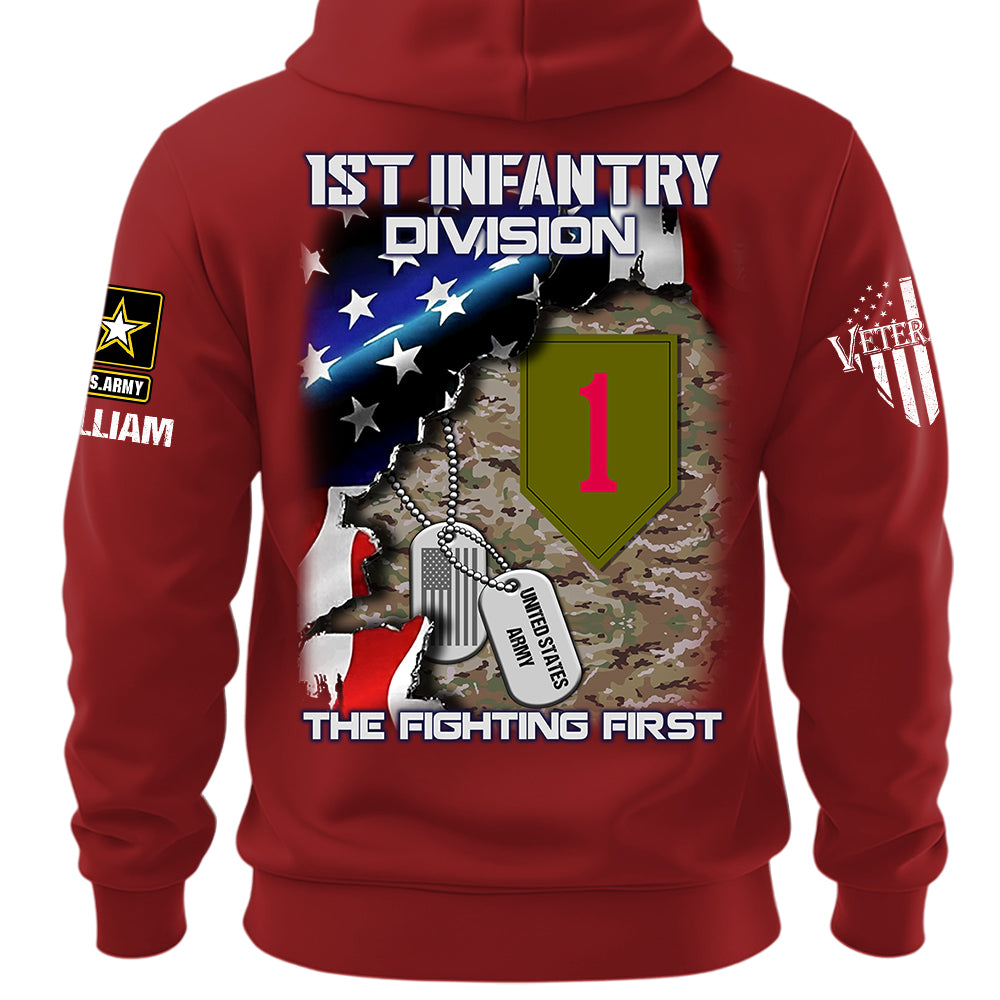 Personalized Unit Patch Shirt Custom Shirt For Veteran Available All Military Branch Gift For Veteran Dad, Grandpa K1702 MT2