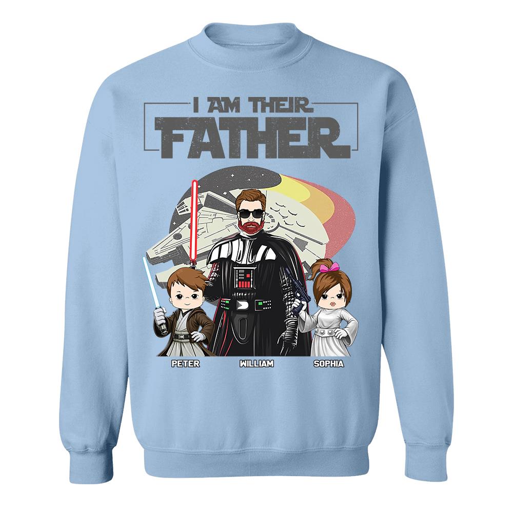 I Am Their Father - Personalized Shirt For Dad - Custom Gift For Father's Day NA04 Hv01