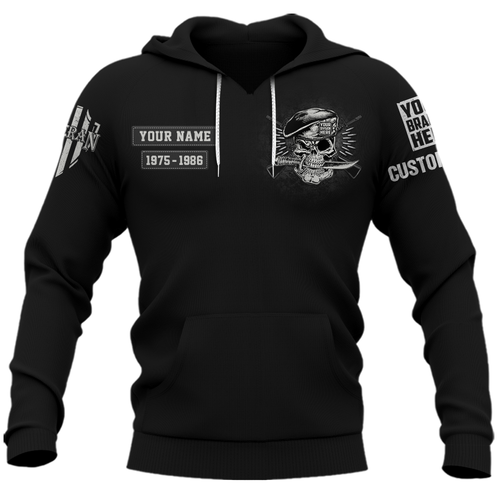 Whatever Doesn't Kill You Makes You Stronger Except Military Division Veteran Skull All Over Print Shirt K1702
