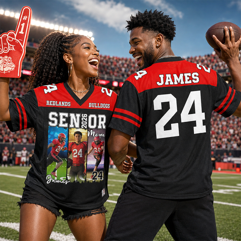 Custom Photo Football Jersey Shirt For Football Family Game Day Shirt Na02 Hv01