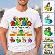 Custom Super Daddio, It's A Me Daddy, Father's Day Gift L0411 T24