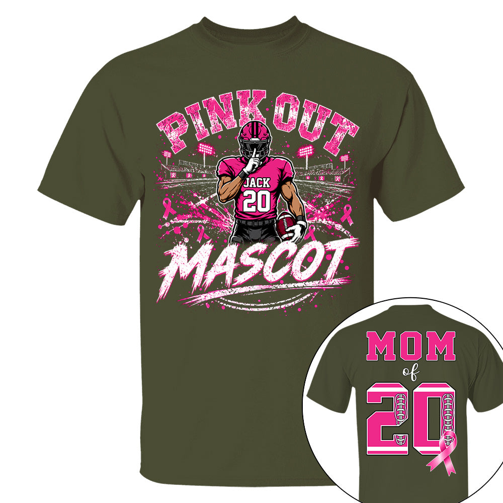 Personalized Pink Out Shirt Breast Cancer Awareness Custom Name & Number Shirt T1807 VH01