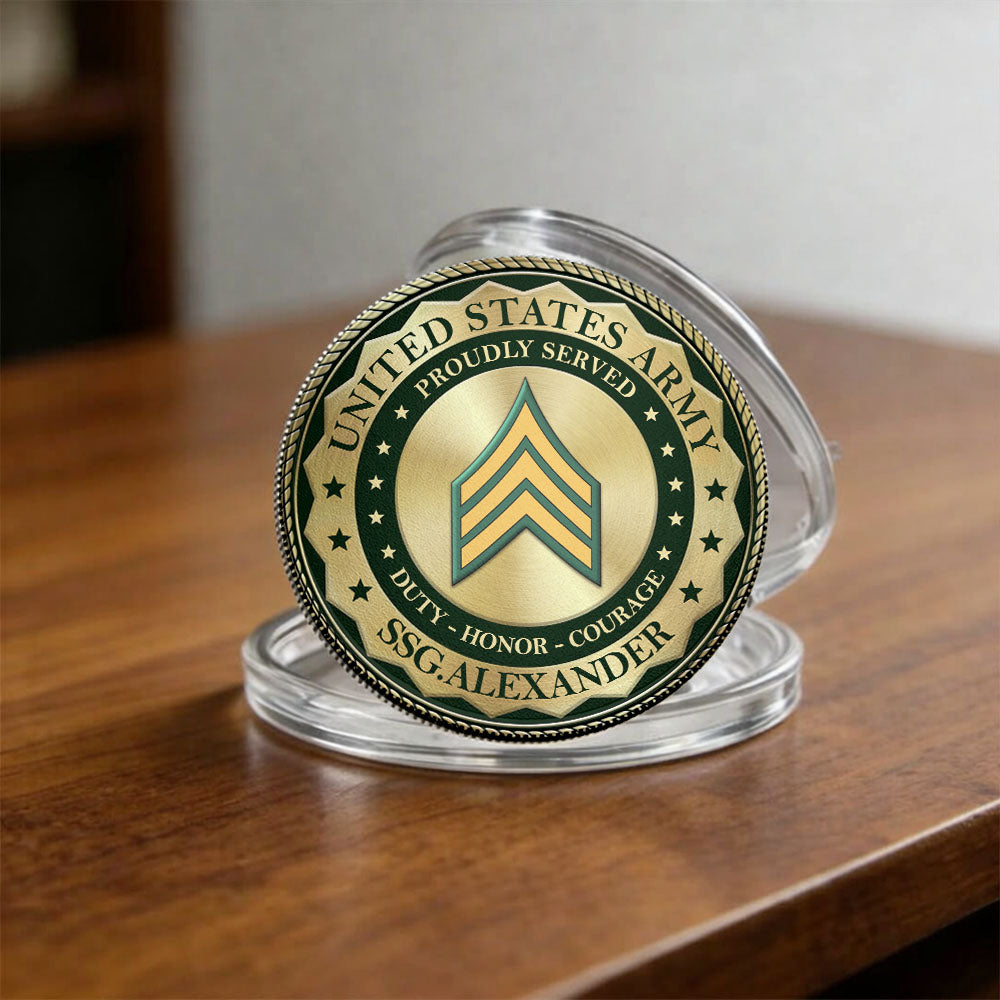 Custom Division Military Challenge Coin US Military Veteran Gift, Commemorative Coin For Veterans K1702 MT2