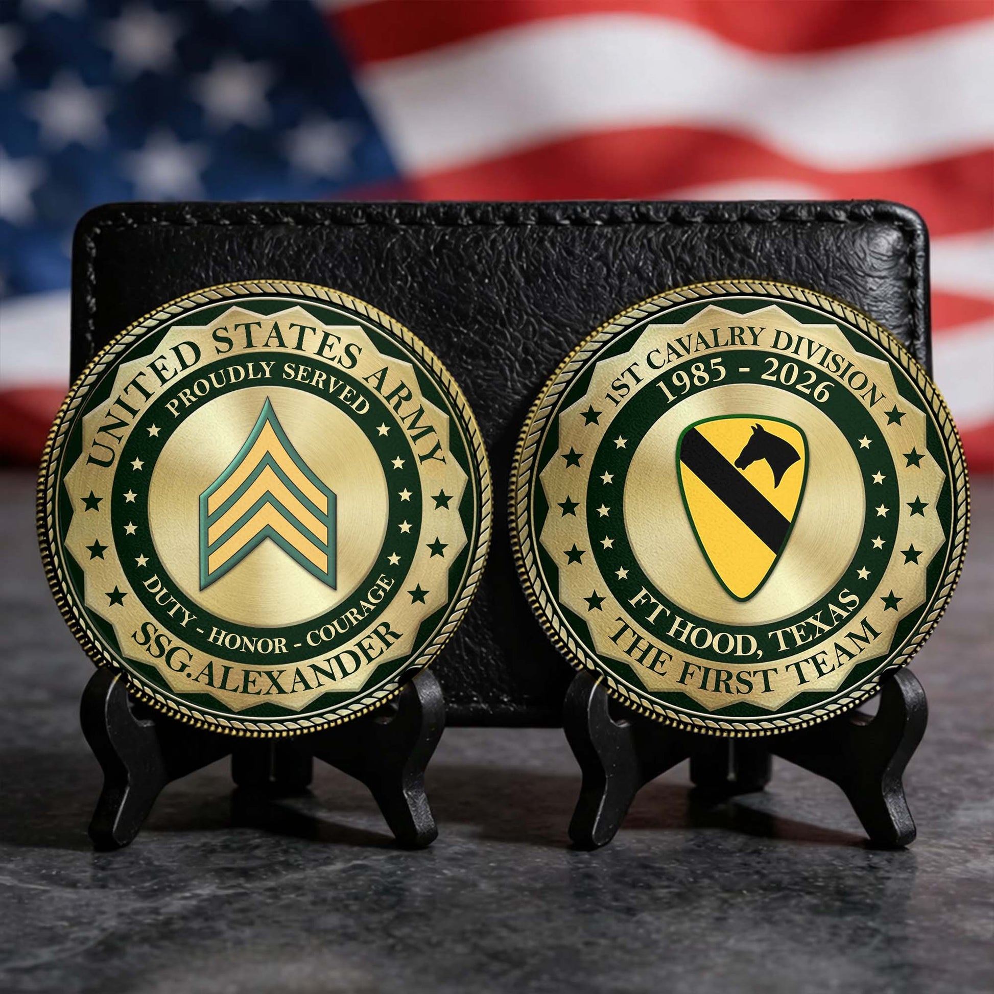 Custom Division Military Challenge Coin US Military Veteran Gift, Commemorative Coin For Veterans K1702 MT2