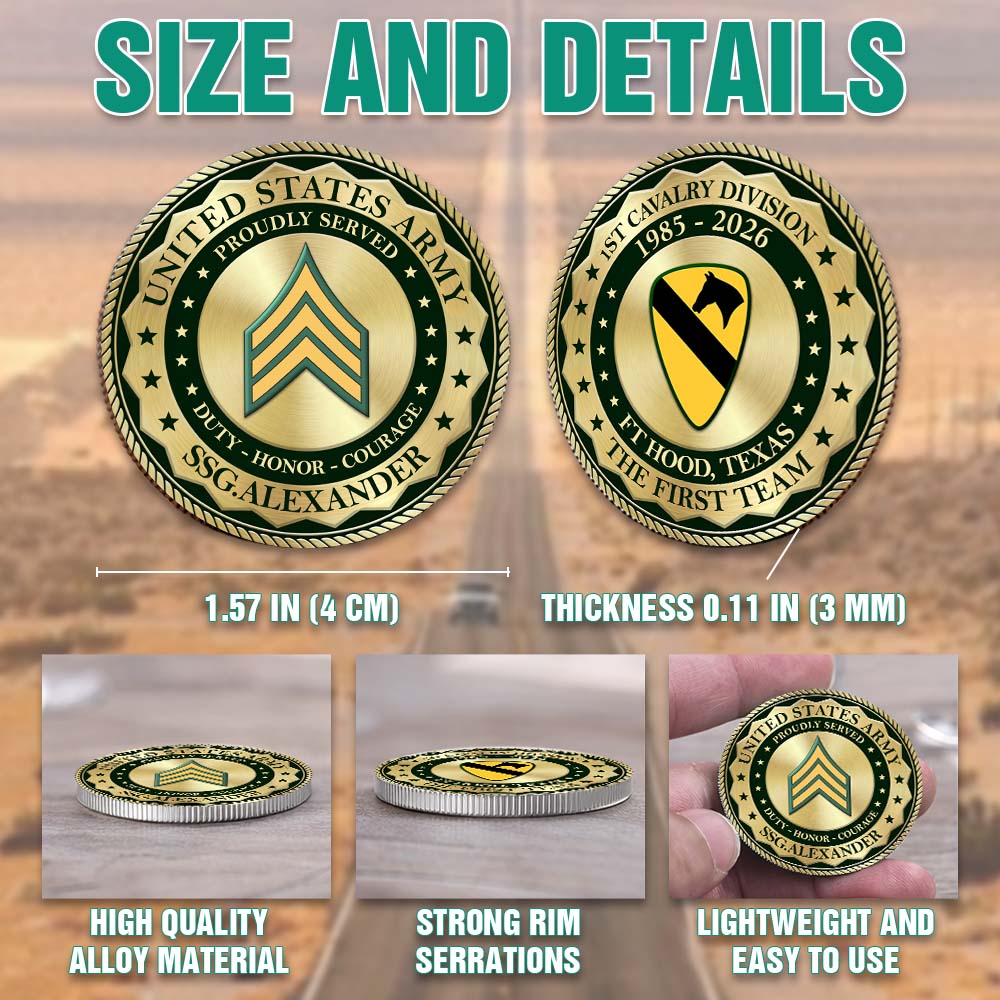 Custom Division Military Challenge Coin US Military Veteran Gift, Commemorative Coin For Veterans K1702 MT2