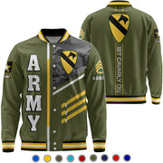 Custom Baseball Jackets Veteran Custom All Unit Patch Division Military Gift For Soldier Veterans K1702 Trhn