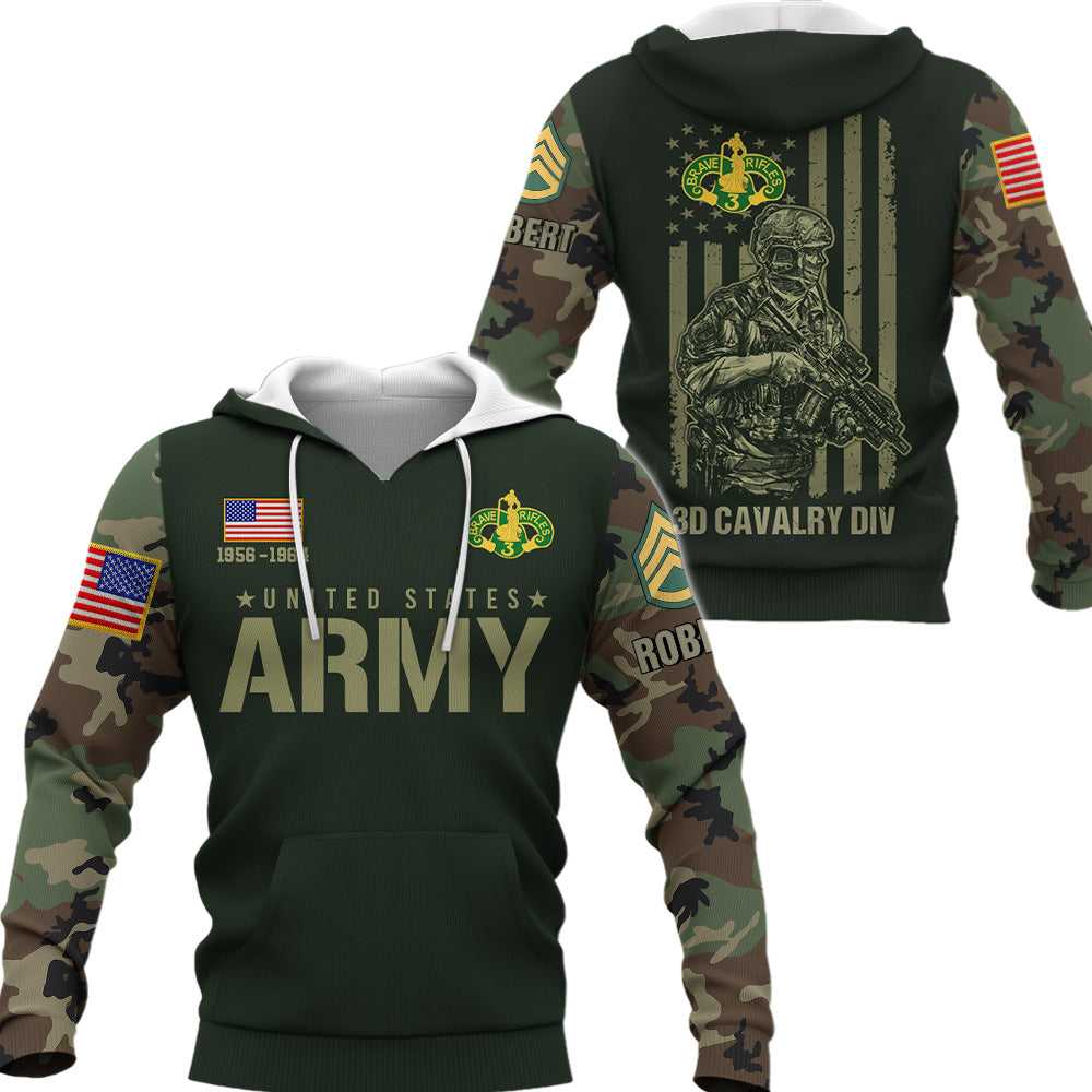 US Veteran All Over Print Shirt Camouflage Custom All Branches Military Proudly Served Gift For Veterans  K1702 Trhn