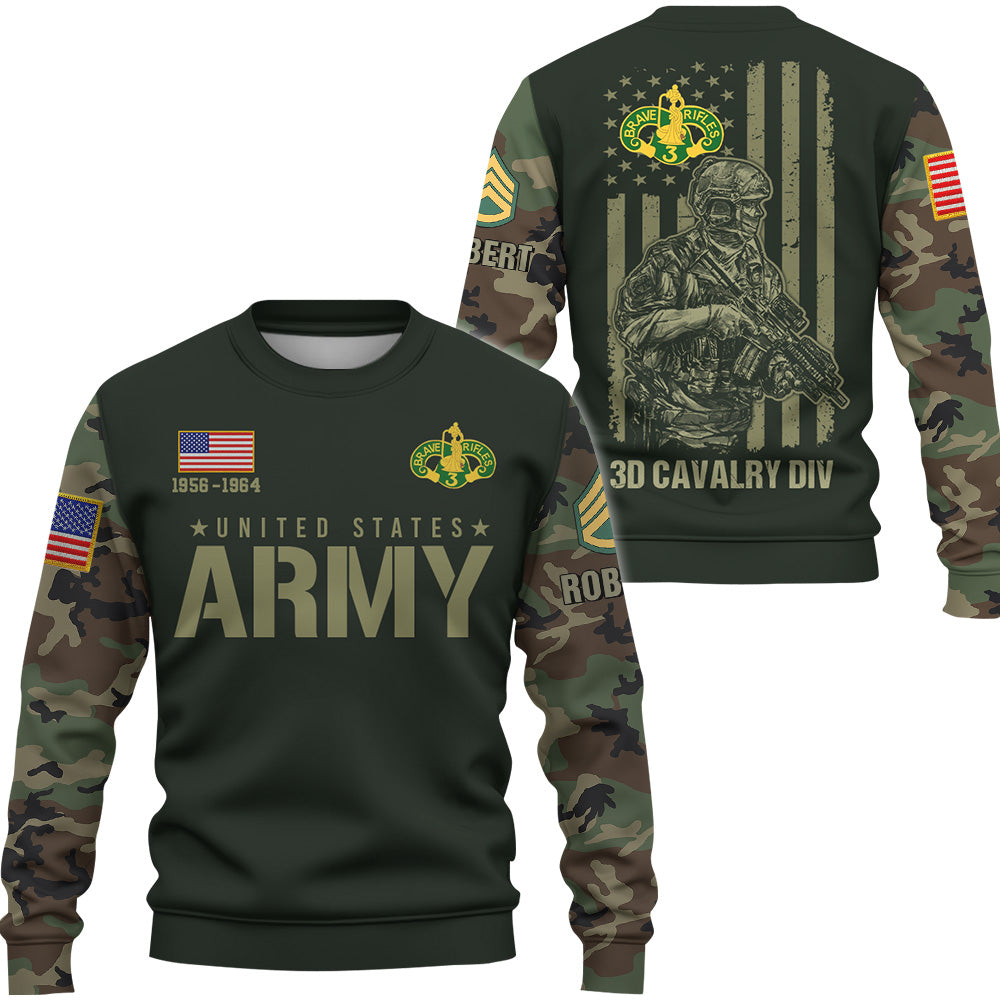US Veteran All Over Print Shirt Camouflage Custom All Branches Military Proudly Served Gift For Veterans  K1702 Trhn