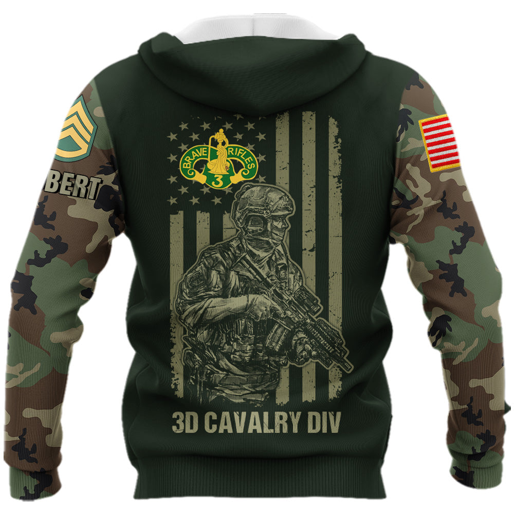 US Veteran All Over Print Shirt Camouflage Custom All Branches Military Proudly Served Gift For Veterans  K1702 Trhn
