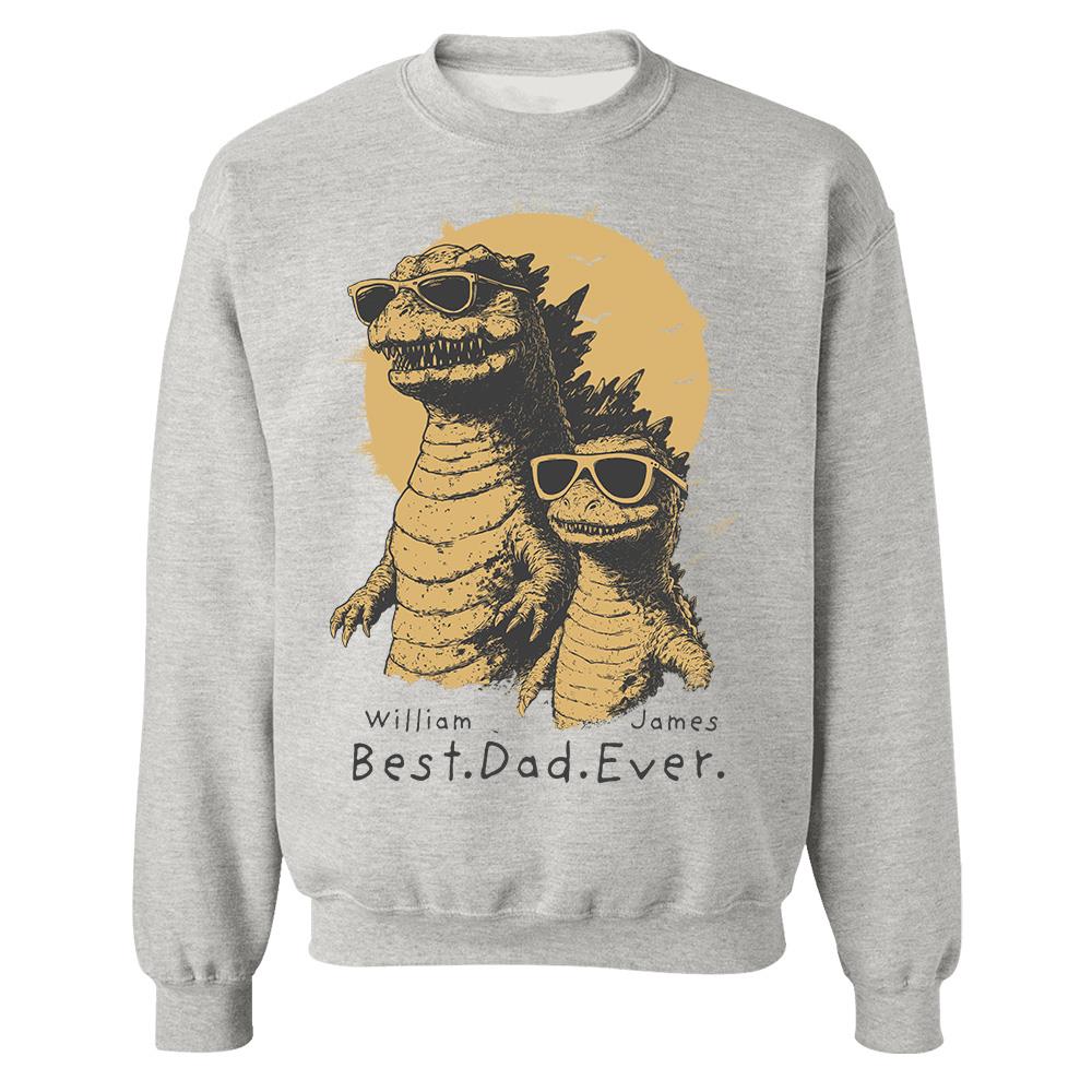Personalized Best Dad Ever Dadzilla T-Shirt Father Day Gifts for Dad Funny Papa Tshirt Cool Daddy Dinosaur Tee Hv01