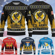 Custom Ugly Sweater Available All Military Branch Gift For Veteran Soldier  Dad Grandpa K1702 Trhn