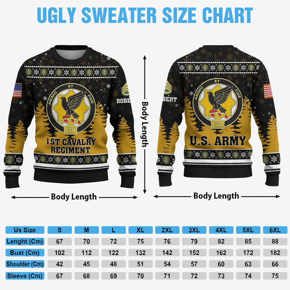 Custom Ugly Sweater Available All Military Branch Gift For Veteran Soldier  Dad Grandpa K1702 Trhn