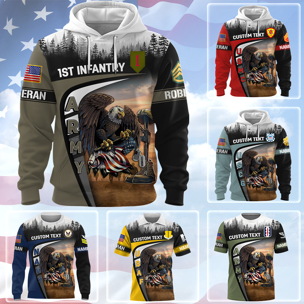 Personalized All Over Print Premium Shirt Proudly Served US Veteran Zip Hoodie All Military Branches Are Available K1702 Trhn